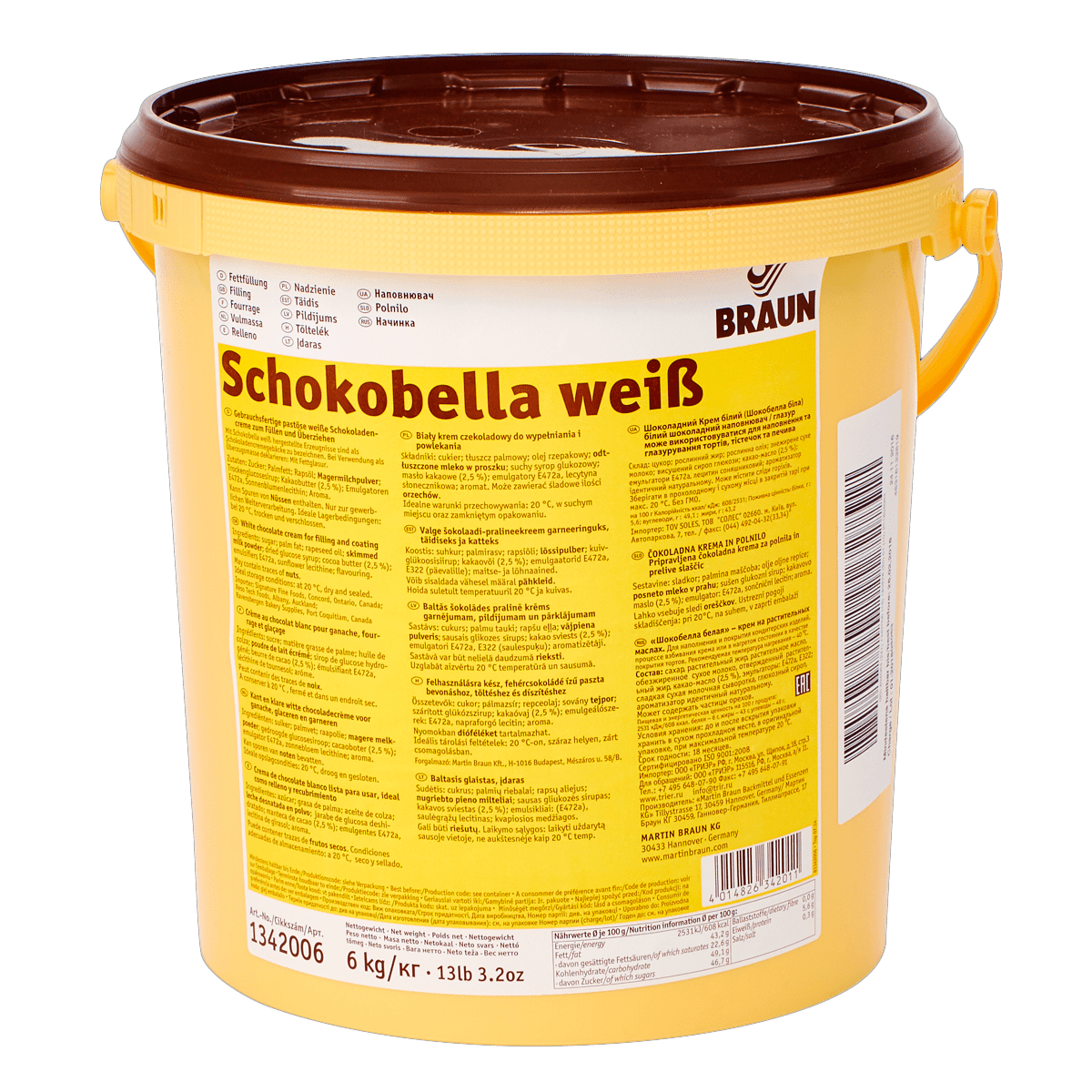 SCHOKOBELLA BLANCA BRAUN C/6 KG