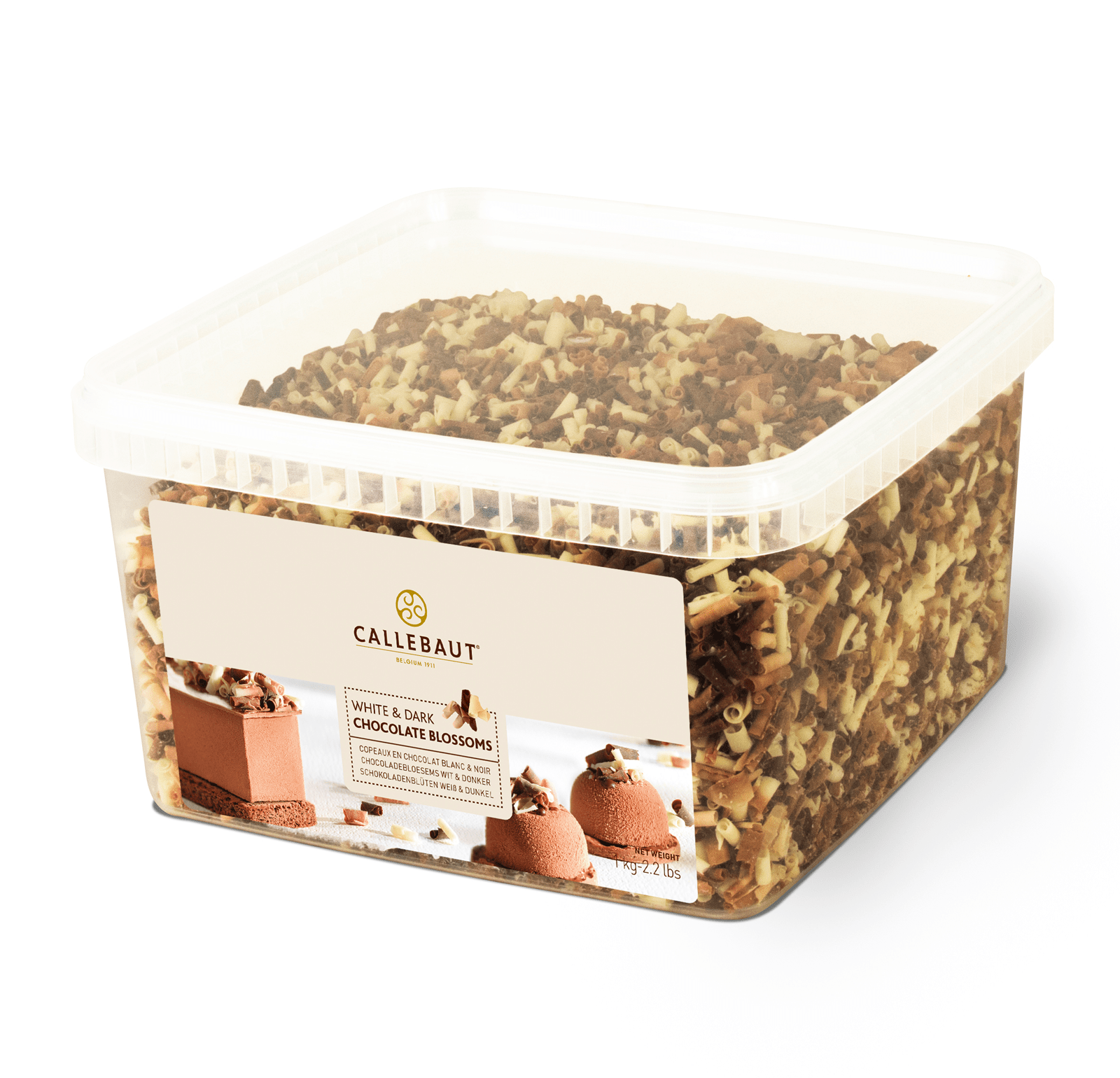 RIZOS DE CHOCOLATE BLANCO Y NEGRO CALLEBAUT C/1 KG