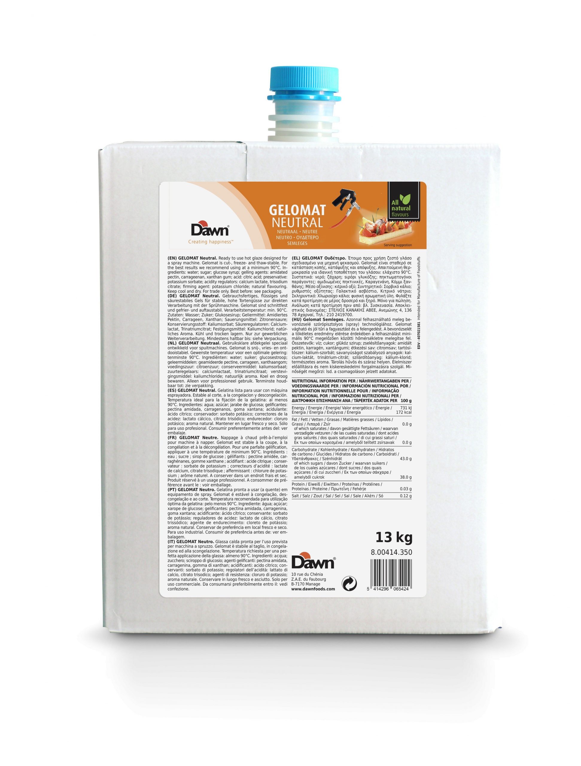 GELOMAT NEUTRO DAWN C/13 KG