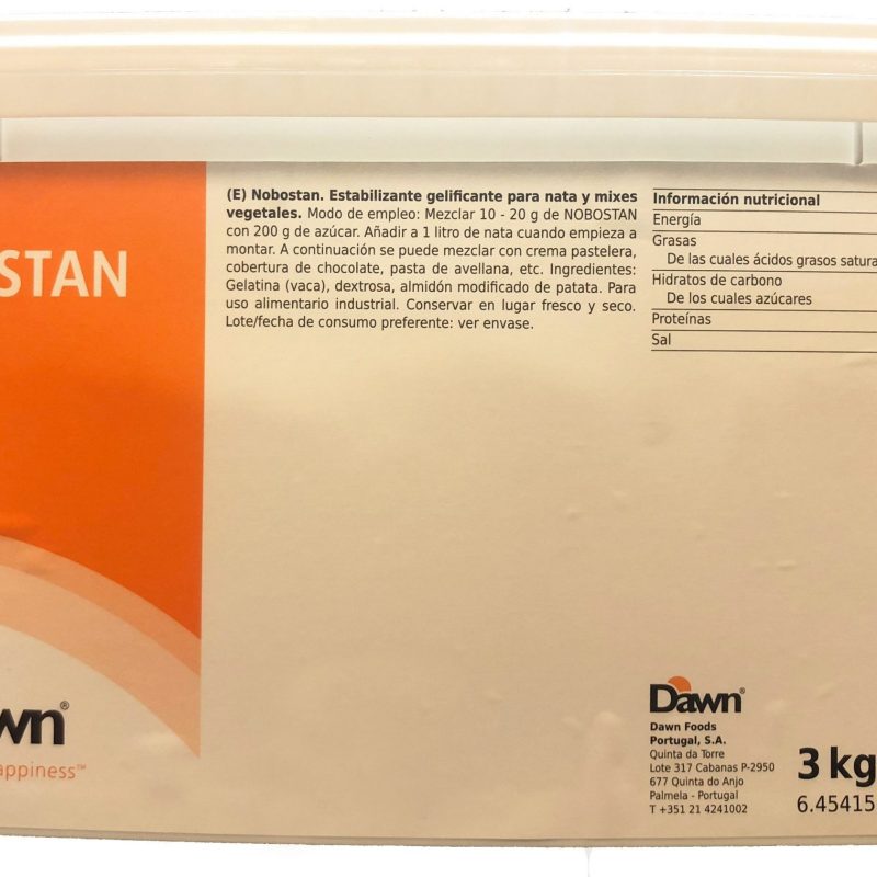 NOBOSTAN ESTABILIZANTE DE NATA DAWN B/3 KG