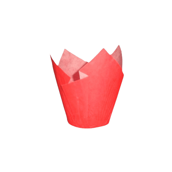 CAPSULA TULIP CUP ROJA 50x95 mm P/180 UND