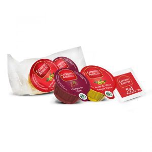 SETS ENSALADA ACEITE 10ML, VINAGRE 10ML Y SAL 0,8G CAPRICHO C/200 UDS